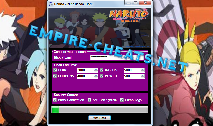 naruto online hack empire cheat